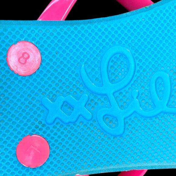 Sz 8 LILLY PULITZER Mandevilla Bay Paradise Petals Pool Flip-Flop Thong Sandal - Picture 9 of 9